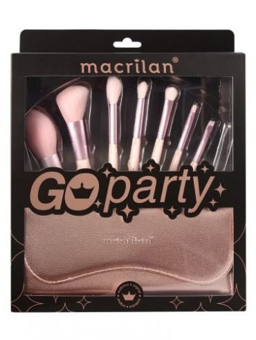 Kit ED007 com 7 pincéis para Maquiagem - Go Party Macrilan