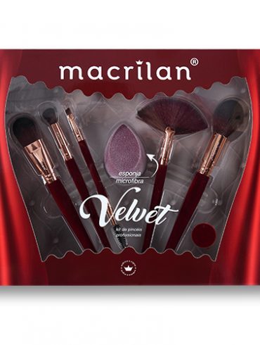 Kit ED010B Velvet Vermelho Macrilan