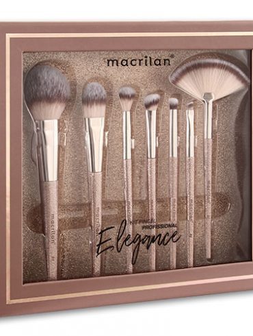 Kit ED700 com 7 pincéis para maquiagem Elegance Macrilan